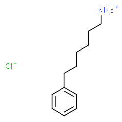 ChemSpider 2D Image | 6-Phenyl-1-hexanaminium chloride | C12H20ClN