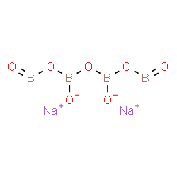 ChemSpider 2D Image | disodium;[oxido(oxoboranyloxy)boranyl]oxy-oxoboranyloxy-borinate | B4Na2O7