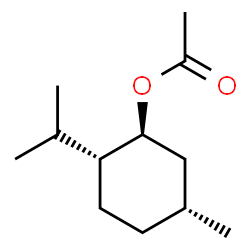 ChemSpider 2D Image | (1S,2R,5R)-2-Isopropyl-5-methylcyclohexyl acetate | C12H22O2