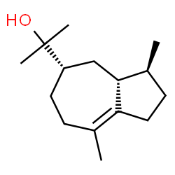 ChemSpider 2D Image | 2-[(3S,3aR,5S)-3,8-Dimethyl-1,2,3,3a,4,5,6,7-octahydro-5-azulenyl]-2-propanol | C15H26O