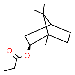 ChemSpider 2D Image | (2S)-1,7,7-Trimethylbicyclo[2.2.1]hept-2-yl propionate | C13H22O2