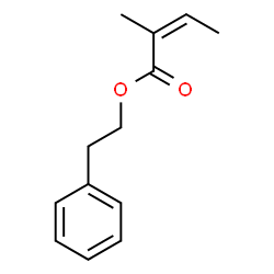 ChemSpider 2D Image | phenethyl 2-methylisocrotonate | C13H16O2