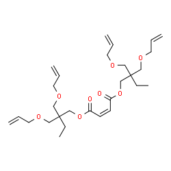 ChemSpider 2D Image | Bis(2,2-bis((allyloxy)methyl)butyl) maleate | C28H44O8