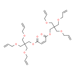 ChemSpider 2D Image | Bis(3-(allyloxy)-2,2-bis((allyloxy)methyl)propyl) maleate | C32H48O10