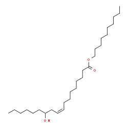 ChemSpider 2D Image | Decyl (9Z)-12-hydroxy-9-octadecenoate | C28H54O3
