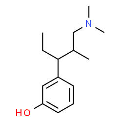 ChemSpider 2D Image | 3-(1-Dimethylamino-2-methyl-pentan-3-yl)phenol | C14H23NO