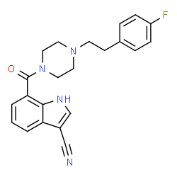 ChemSpider 2D Image | Pruvanserin | C22H21FN4O