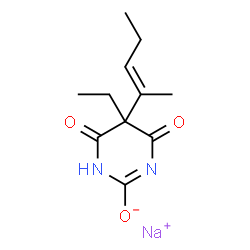 ChemSpider 2D Image | Sodium vinbarbital | C11H15N2NaO3