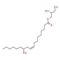 ChemSpider 2D Image | GLYCERYL RICINOLEATE | C21H40O5