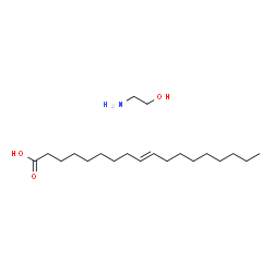 ChemSpider 2D Image | (9E)-9-Octadecenoic acid - 2-aminoethanol (1:1) | C20H41NO3