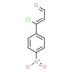 ChemSpider 2D Image | (2Z)-3-Chloro-3-(4-nitrophenyl)acrylaldehyde | C9H6ClNO3