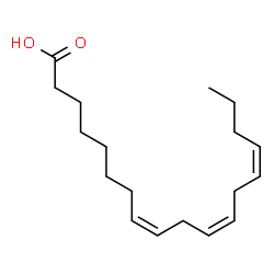 ChemSpider 2D Image | (8Z,11Z,14Z)-8,11,14-Octadecatrienoic acid | C18H30O2