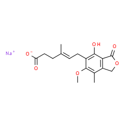 ChemSpider 2D Image | Mycophenolate sodium | C17H19NaO6
