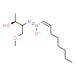ChemSpider 2D Image | (2S)-4-Methoxy-3-[(Z)-(1Z)-1-octen-1-yl-ONN-azoxy]-2-butanol | C13H26N2O3