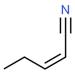 ChemSpider 2D Image | (2Z)-2-Pentenenitrile | C5H7N