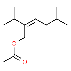 ChemSpider 2D Image | (2Z)-2-Isopropyl-5-methyl-2-hexen-1-yl acetate | C12H22O2