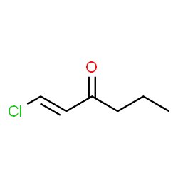 ChemSpider 2D Image | (1E)-1-Chloro-1-hexen-3-one | C6H9ClO