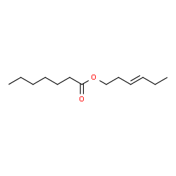 ChemSpider 2D Image | (3E)-3-Hexen-1-yl heptanoate | C13H24O2