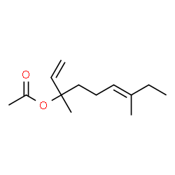 ChemSpider 2D Image | (6E)-3,7-Dimethyl-1,6-nonadien-3-yl acetate | C13H22O2