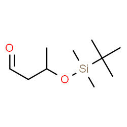 ChemSpider 2D Image | 3-{[Dimethyl(2-methyl-2-propanyl)silyl]oxy}butanal | C10H22O2Si