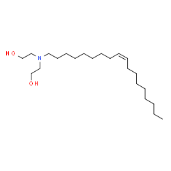 ChemSpider 2D Image | N-OLEYLDIETHANOLAMINE | C22H45NO2