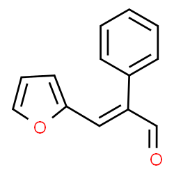 ChemSpider 2D Image | (2E)-3-(2-Furyl)-2-phenylacrylaldehyde | C13H10O2