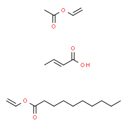 ChemSpider 2D Image | (E)-but-2-enoic acid;vinyl acetate;vinyl decanoate | C20H34O6