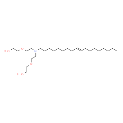 ChemSpider 2D Image | 2,2'-{[(9E)-9-Octadecen-1-ylimino]bis(2,1-ethanediyloxy)}diethanol | C26H53NO4