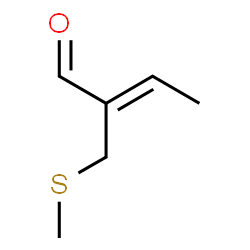 ChemSpider 2D Image | 2-(Methylthio)methyl-2-butenal | C6H10OS