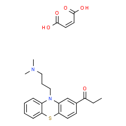 ChemSpider 2D Image | Propiopromazine maleate | C24H28N2O5S