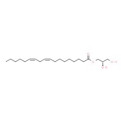 ChemSpider 2D Image | 1-linoleoyl-sn-glycerol | C21H38O4