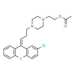 ChemSpider 2D Image | Zuclopenthixol acetate | C24H27ClN2O2S