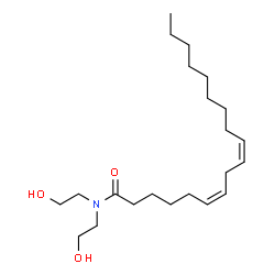 ChemSpider 2D Image | (6Z,9Z)-N,N-Bis(2-hydroxyethyl)-6,9-octadecadienamide | C22H41NO3
