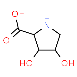 ChemSpider 2D Image | 3,4-Dihydroxyproline | C5H9NO4