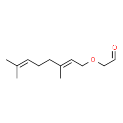 ChemSpider 2D Image | (E)-[(3,7-dimethyl-2,6-octadienyl)oxy]acetaldehyde | C12H20O2