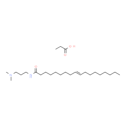 ChemSpider 2D Image | Propanoic acid - (9E)-N-[3-(dimethylamino)propyl]-9-octadecenamide (1:1) | C26H52N2O3