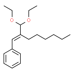 ChemSpider 2D Image | (2-(Diethoxymethyl)-1-octenyl)benzene | C19H30O2