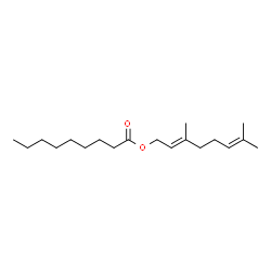ChemSpider 2D Image | Geranyl nonanoate | C19H34O2
