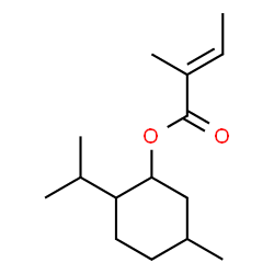 ChemSpider 2D Image | 2-Isopropyl-5-methylcyclohexyl 2-methylbut-2-enoate | C15H26O2
