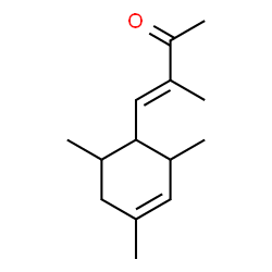 ChemSpider 2D Image | 3-Methyl-4-(2,4,6-trimethyl-3-cyclohexen-1-yl)-3-buten-2-one | C14H22O