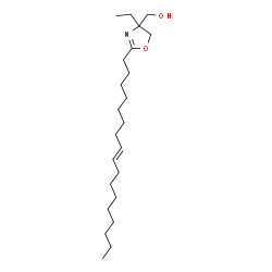 ChemSpider 2D Image | 2-(8-Heptadecenyl)-4-ethyl-2-oxazoline-4-methanol | C23H43NO2