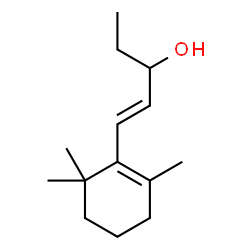 ChemSpider 2D Image | 1-(2,6,6-trimethyl-1-cyclohexen-1-yl)pent-1-en-3-ol | C14H24O