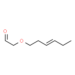 ChemSpider 2D Image | [(3E)-3-Hexen-1-yloxy]acetaldehyde | C8H14O2
