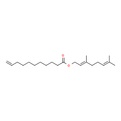 ChemSpider 2D Image | 3,7-dimethylocta-2,6-dienyl undec-10-enoate | C21H36O2