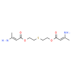 ChemSpider 2D Image | 2,2'-THIODIETHANOL BIS(3-AMINOCROTONATE) | C12H20N2O4S