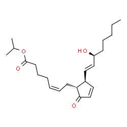 ChemSpider 2D Image | Isopropyl (5Z,13E,15S)-15-hydroxy-9-oxoprosta-5,10,13-trien-1-oate | C23H36O4