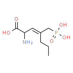 ChemSpider 2D Image | (3E)-2-Amino-4-(phosphonomethyl)-3-heptenoic acid | C8H16NO5P