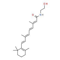 ChemSpider 2D Image | N-(2-hydroxyethyl)retinamide | C22H33NO2