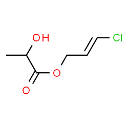 ChemSpider 2D Image | (2E)-3-Chloro-2-propen-1-yl 2-hydroxypropanoate | C6H9ClO3