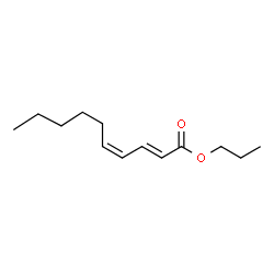 ChemSpider 2D Image | Propyl (2E,4Z)-deca-2,4-dienoate | C13H22O2